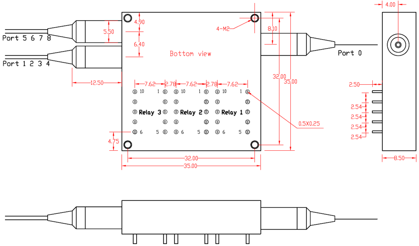 1750660071792494.png Mini 1×8T 光開關尺寸圖.png